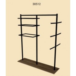 Стійка острівна для білизни, двосекційна  (вис.шир.довж.) 1500х350х1350мм (артикул 30512/0)